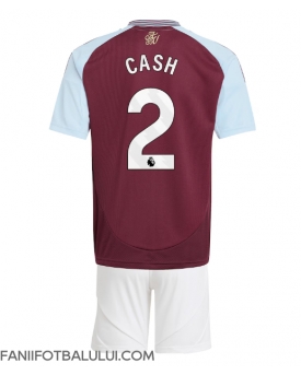 Aston Villa Matty Cash #2 Echipament de Fotbal Replică 2024-25 Copii Acasa (+ Șorturi)